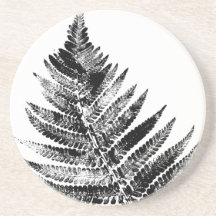 Utskriftsrunda för svart och vitt Löv