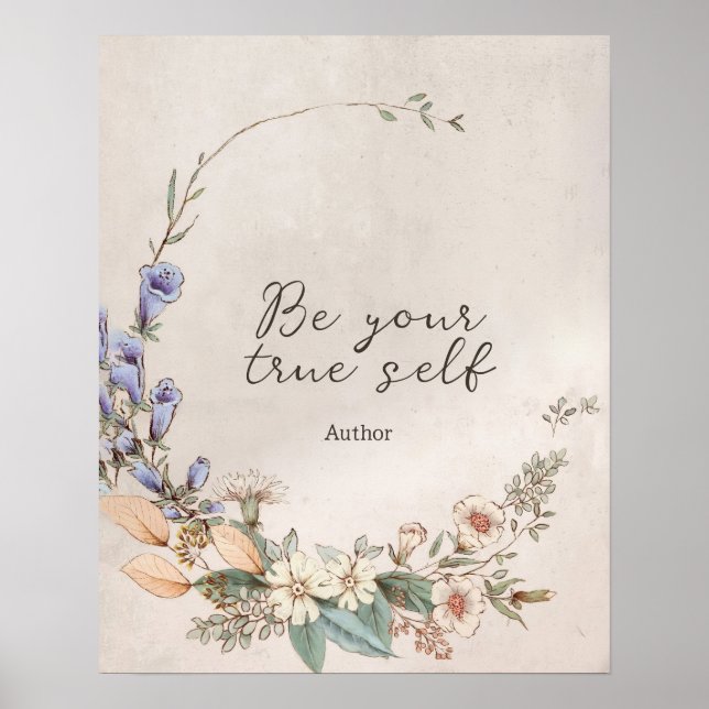 Utskriftssignatur för Boho-Anpassningsbar | Person Poster (Framsidan)