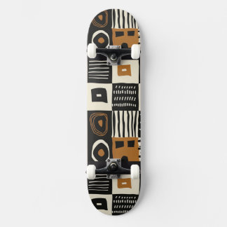 Utskriftsskateboard för kulturell etnisk afrikansk mini skateboard bräda 18,5 cm