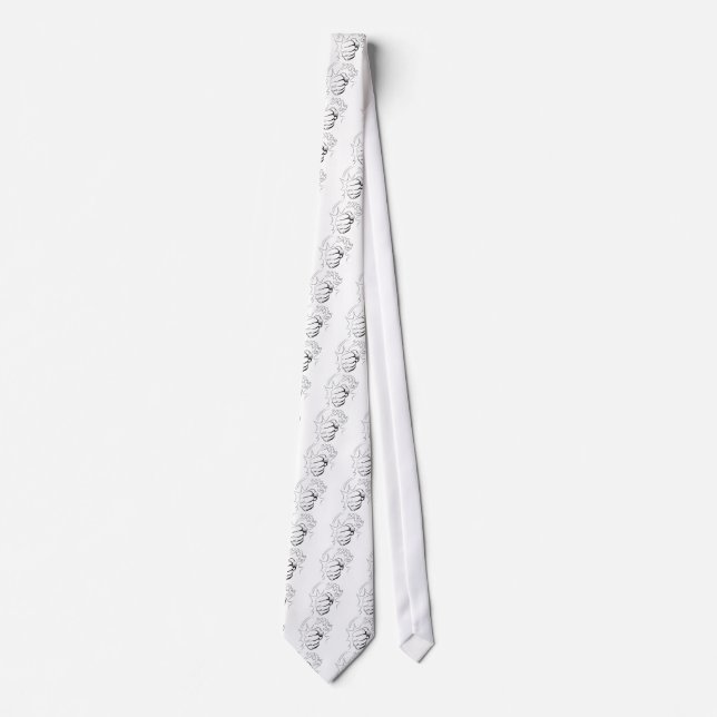 Utskriftsskiss för Retro-popup-bild Slips (Framsida)