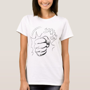 Utskriftsskiss för Retro-popup-bild Tee