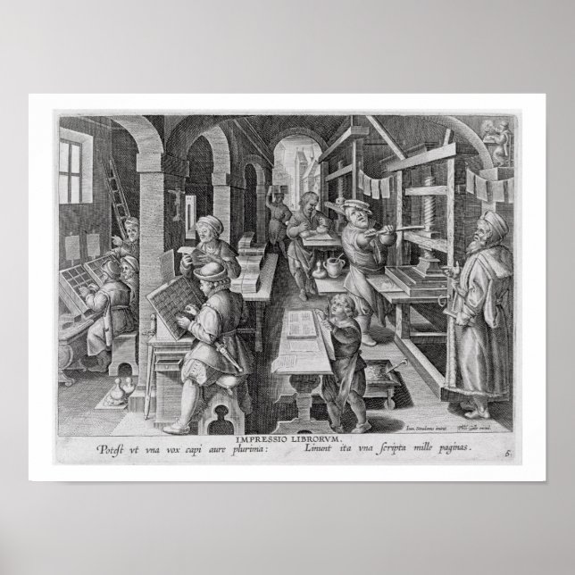 Utskriftsutveckling, plåt 5 från "Nova Re Poster (Framsidan)