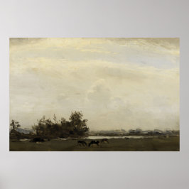 Utskriftsvärdet för liggande land Poster Pappert (