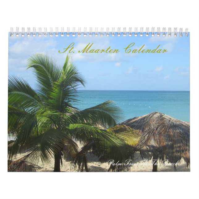 Utskrivaven fotografikalender för St. Maarten Kalender (Omslag)