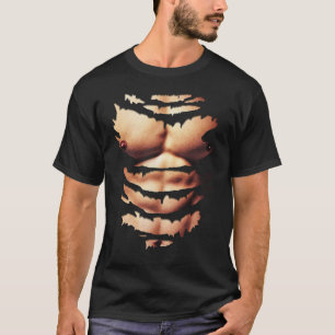 Utskrivaven realistisk bröstkorg sex roliga t shirt