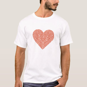Utskrivaven Sparkling hjärta för Rhinestone T-shirt