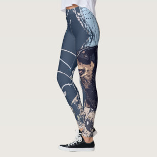 Utskrivavet australiensiskt nötkreatur förfölje leggings