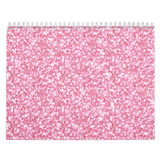Utskrivavet babyrosaglitter kalender