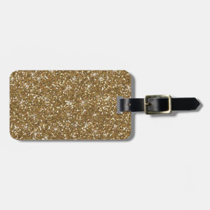 Utskrivavet guld- glitter bagagebricka