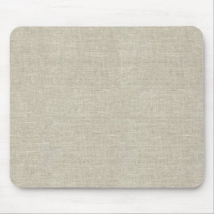Utskrivavet lantligt beige linne musmatta