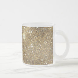 Utskrivavet lyxigt guld- glitter - avbilda frostad glasmugg