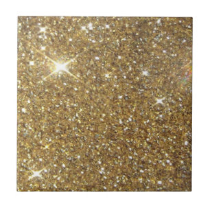 Utskrivavet lyxigt guld- glitter - avbilda kakelplatta
