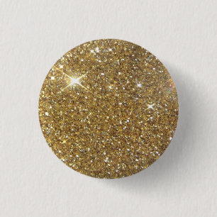 Utskrivavet lyxigt guld- glitter - avbilda knapp