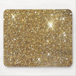 Utskrivavet lyxigt guld- glitter - avbilda musmatta