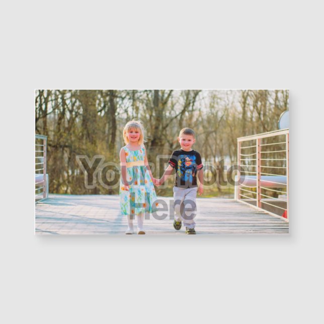 Utskrivavna Kort-Format för färgfotoaffär magneter (Framsida)