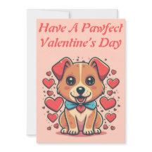 Utskrivbar anpassningsbar retro-valentinpuppy