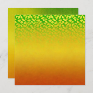 Utskrivbar automatisk avläsning av Löv Ombre-avtry Inbjudningar