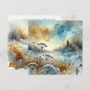 Utskrivbar automatisk vattenfärgsskrapbok för vatt inbjudningar