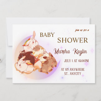 Utskrivbar Baby Shower Inbjudan
