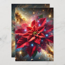 Utskrivbar Blommigt av Celestial Poinsettia Scrapb Inbjudningar
