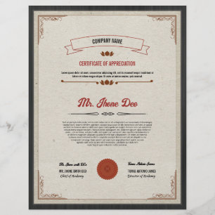 Utskrivbar certifikatmall reklamblad