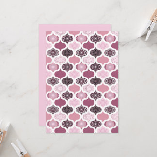 Utskrivbar Dusky Ro Dot Mandalas Skrapbok Papper Inbjudningar