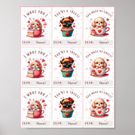 Utskrivbar för barn i Cute Classroom Valentine Car Poster