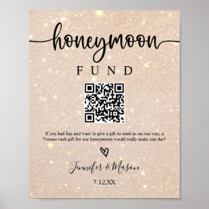 Utskrivbar honeyMånfond Signur Pengarar Honeymoon Poster