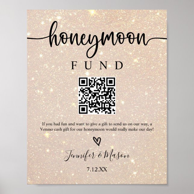Utskrivbar honeyMånfond Signur Pengarar Honeymoon  Poster (Framsidan)