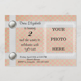 Utskrivbar inbjudan till födelsedagar - Anpassade