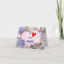 utskrivbar mamma-presentidé, Cute Mors dag Card Tack Kort