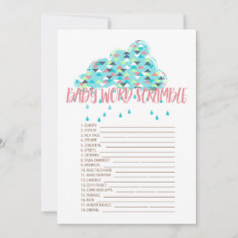 Utskrivbar! Modern, tematiska spel för babyskor Inbjudningar