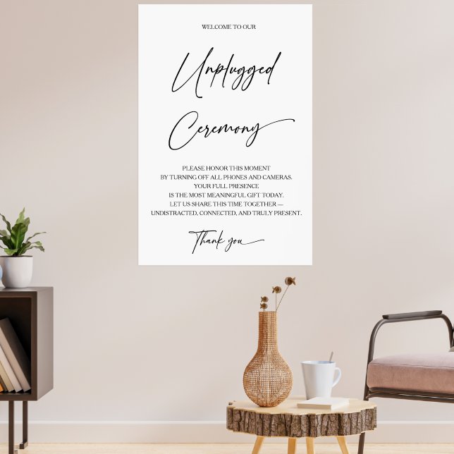 Utskrivbar Offline-Ceremoni Akrylskylt Poster (Vardagsrum 3)