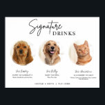 Utskrivbara 3 Pets Namnteckning Drinks Sign Bröllo Poster<br><div class="desc">Inkludera ditt päls spädbarn i bröllop med det här söta, redigerbara dryckesmärket bröllop namnteckning som har en cirkel ram för att visa ditt husdjurs bild tillsammans med ditt namnteckning bröllop-glas och recept. Utskrivbara skyltar i bröllop är perfektens sätt att skriva ut bröllop-skyltar hemma. Ladda ned den storlek du behöver och...</div>