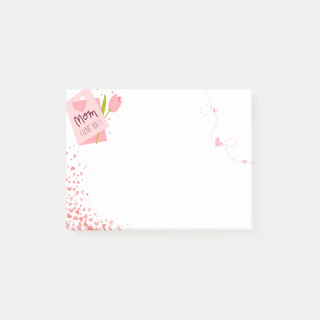 utskrivbara mamma-presentkort post-it block (Framsida)