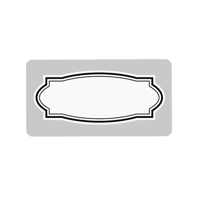 Utskrivbara tomma adressetiketter med snyggt gräns (Framsidan)