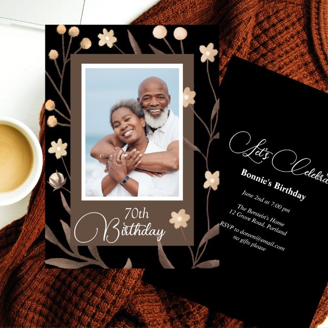 Utskrivbart foto-födelsedag Inbjudan (Skapare uppladdad)