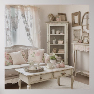 Utskrivbart foto Shabby chic stil Poster