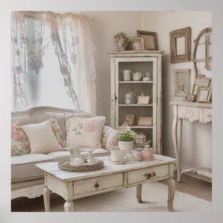 Utskrivbart foto Shabby chic stil Poster