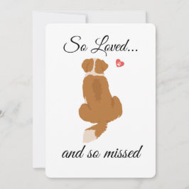 Utskrivbart Hund Sympathy Card - omedelbar nedladd Inbjudningar