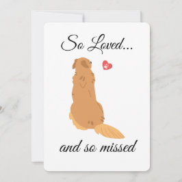 Utskrivbart Hund Sympathy Card - omedelbar nedladd Inbjudningar