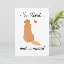 Utskrivbart Hund Sympathy Card - omedelbar nedladd Inbjudningar