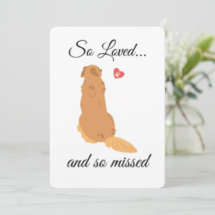Utskrivbart Hund Sympathy Card - omedelbar nedladd Inbjudningar