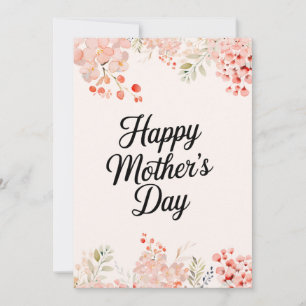 Utskrivbart Mors dag kort för Cute blommigt Mamma