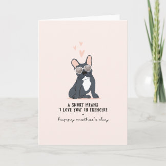 Utskrivbart Mors dag-kort | Hund Mamma Inbjudan
