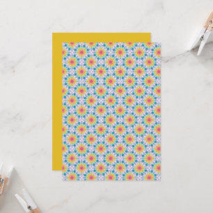 Utskrivbart regnbågsblommigt dekorationfläktar skr inbjudningar