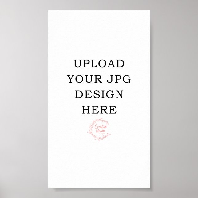 Utskriven 4x7 Digital fil inbjudan, Resplan, Kort Poster (Framsidan)