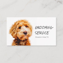 Utskriven Cute Pudel Hund Grooming