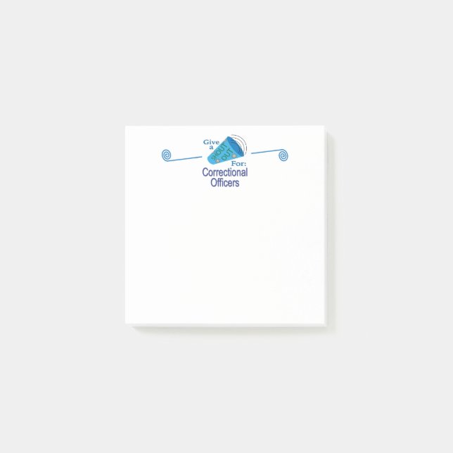 Utskrivet för rättstjänstemän post-it block (Framsida)