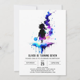Utskrivet Wizardry Birthday Inbjudningar